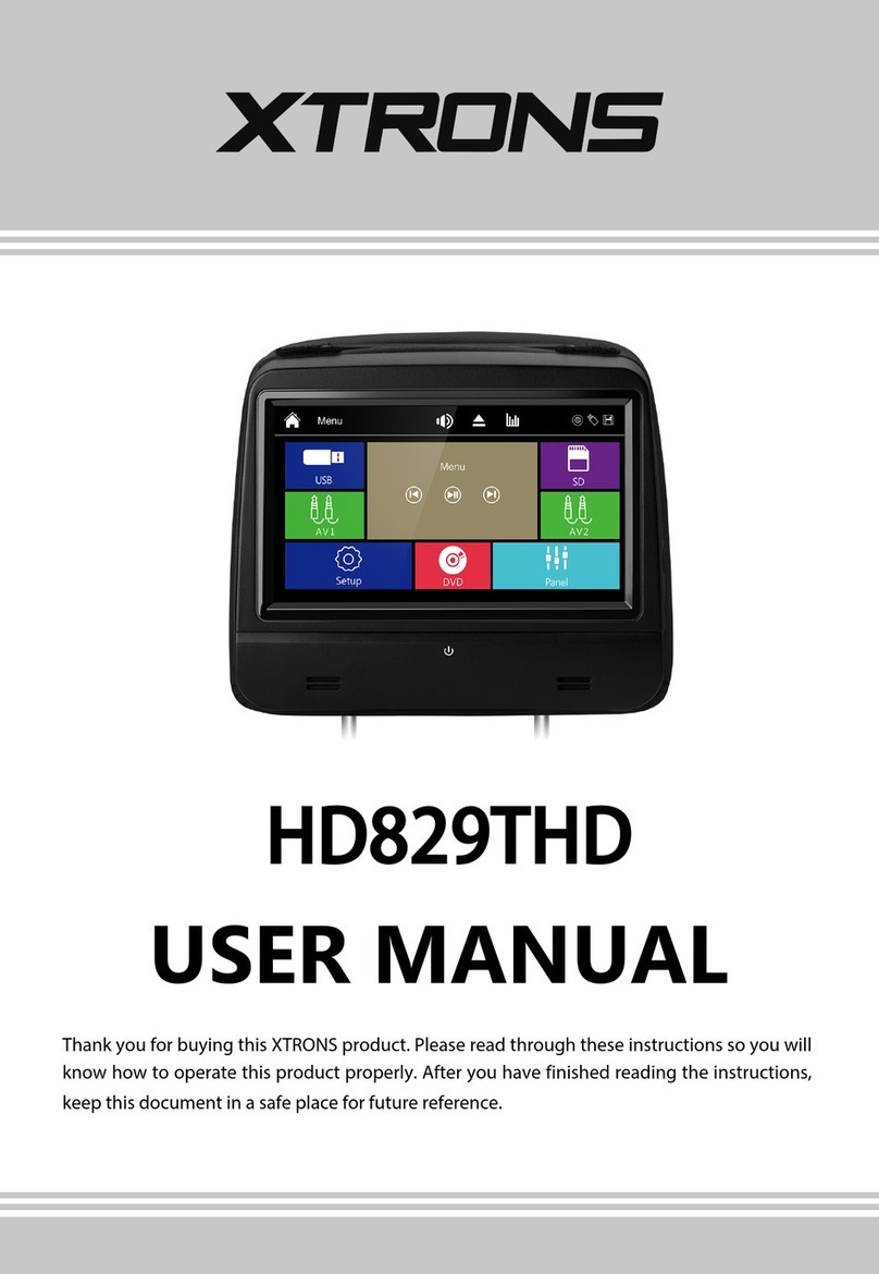 Xtrons HD829THD user manual