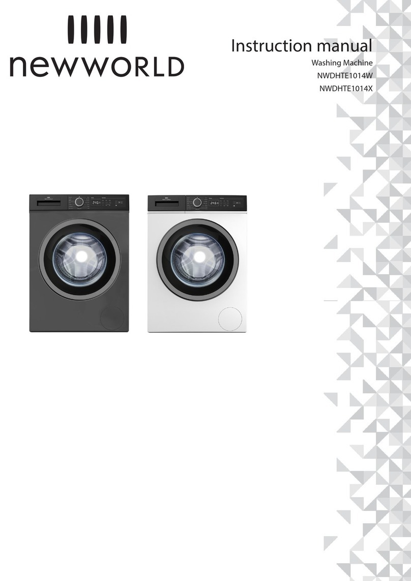 New World Washing Machine NWDHTE1014W instruction manual