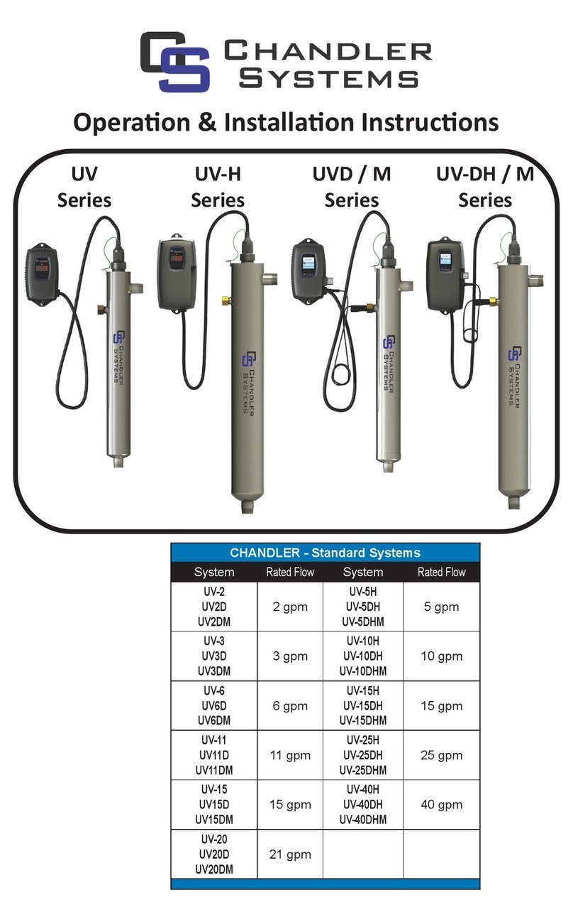 Chandler Systems UV-2 Operation & installation instructions