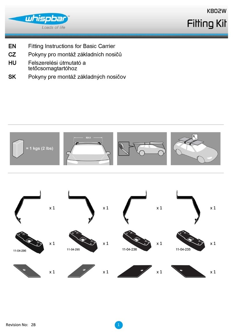 Whispbar K802W Operation and installation manual