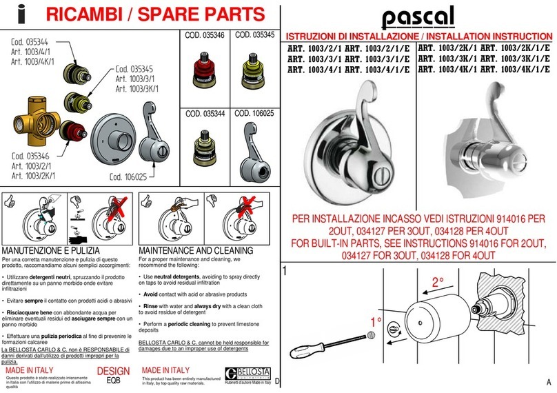 Pascal 1003/2/1 Installation instruction
