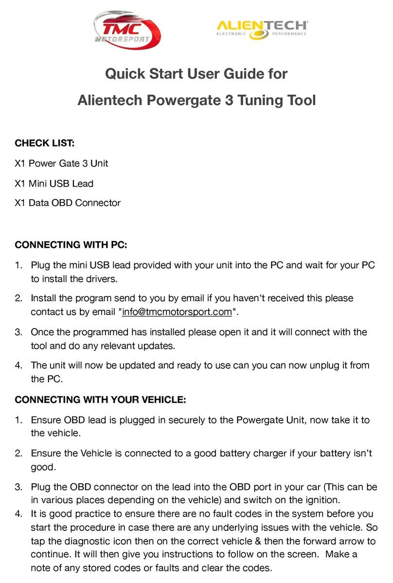 TMC ALIENTECH Powergate 3 Quick start user guide