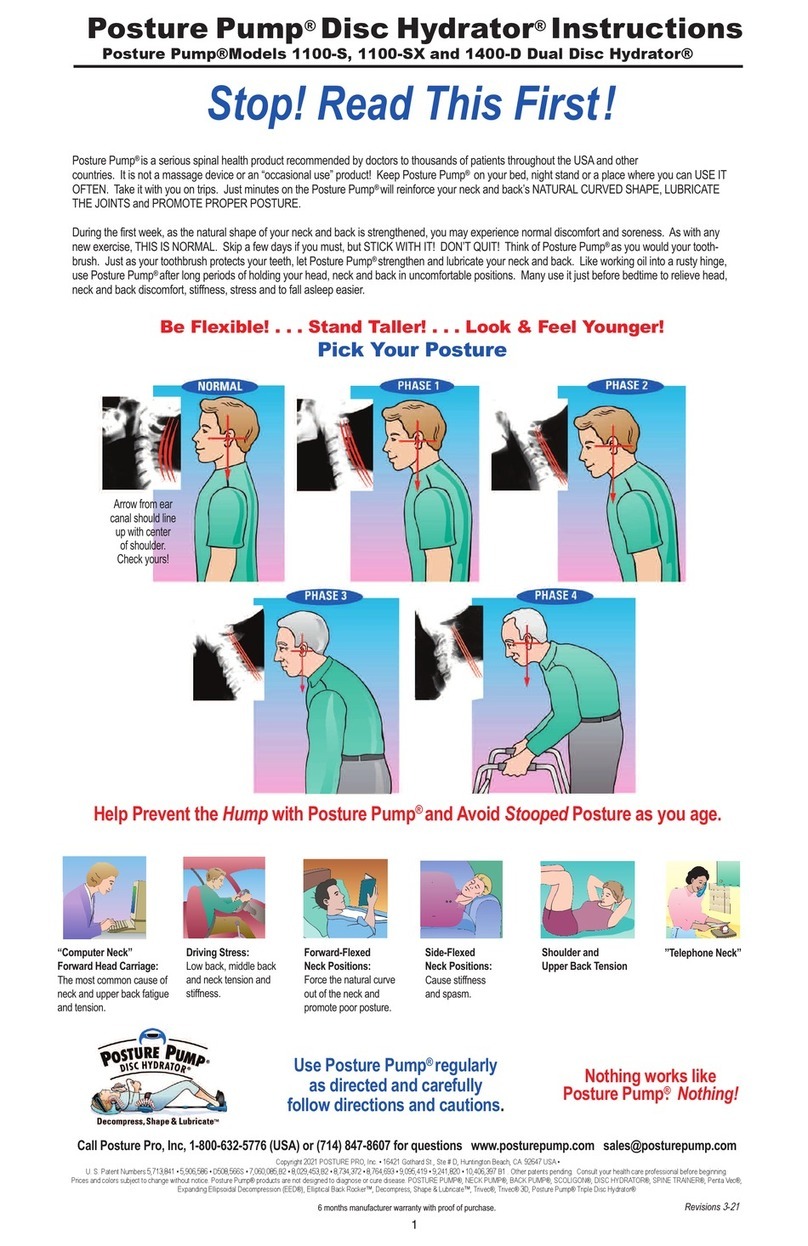 Posture Pump Disc Hydrator 1100-S instructions