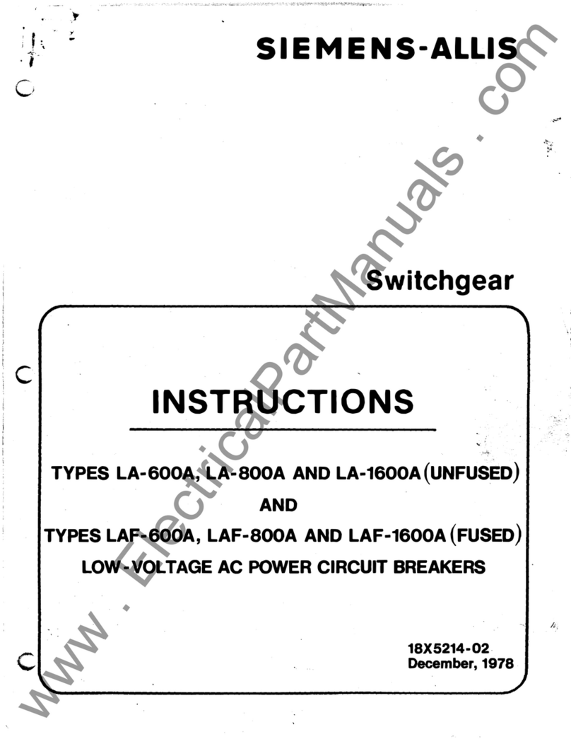 Siemens-Allis LA-600A instructions