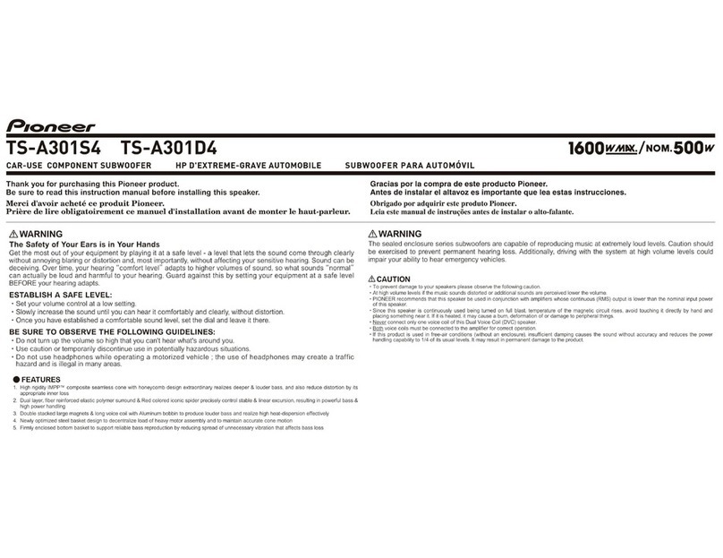 Pioneer TS-A301S4 User manual