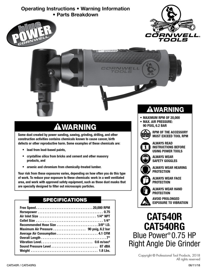 Cornwell Tools Blue Power CAT540R User manual