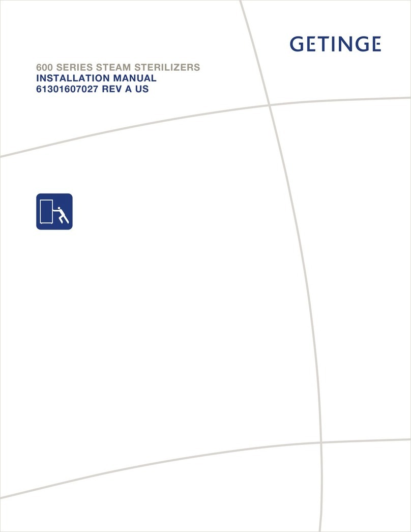 Getinge 600 installation manual
