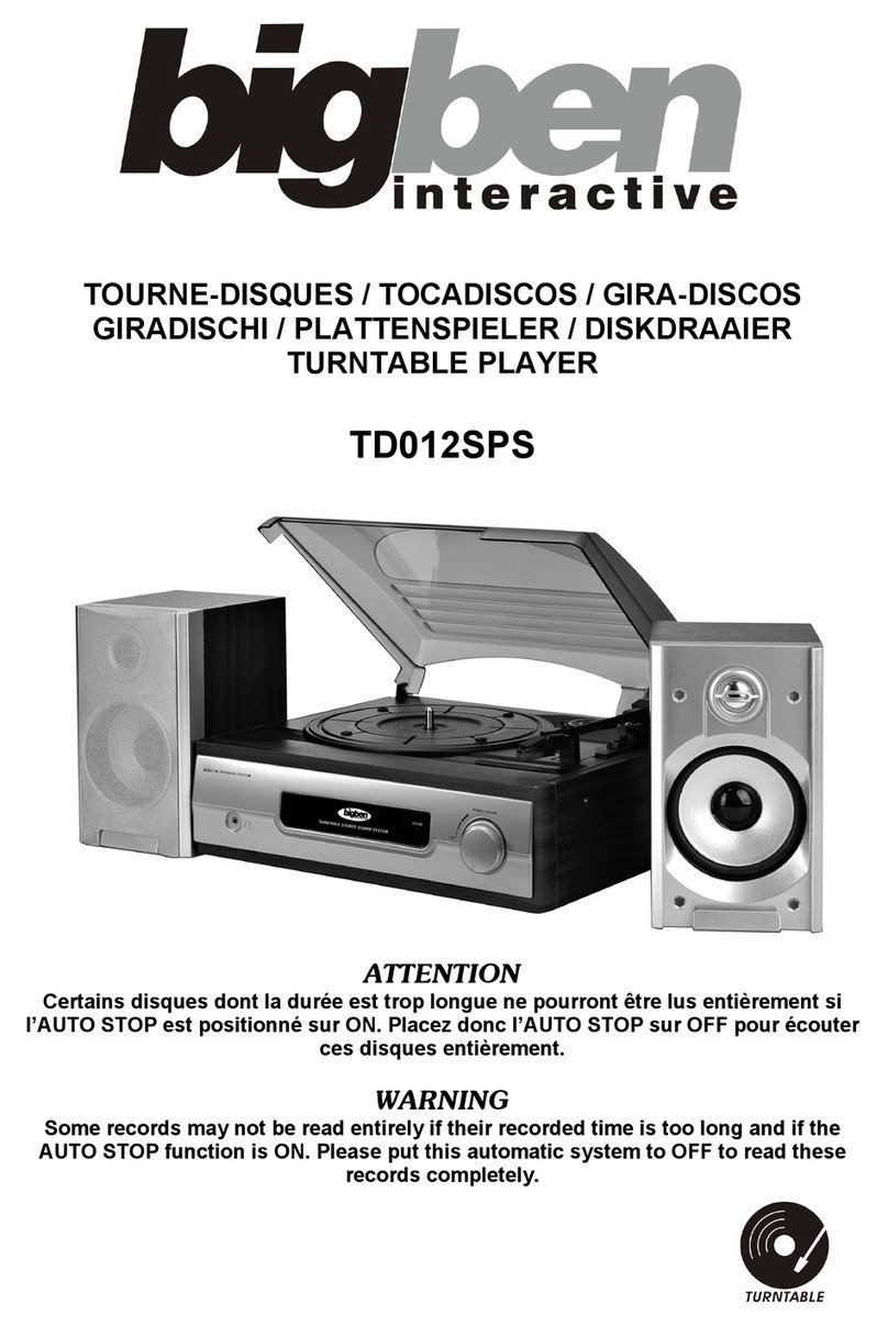 Bigben TD012SPS User manual
