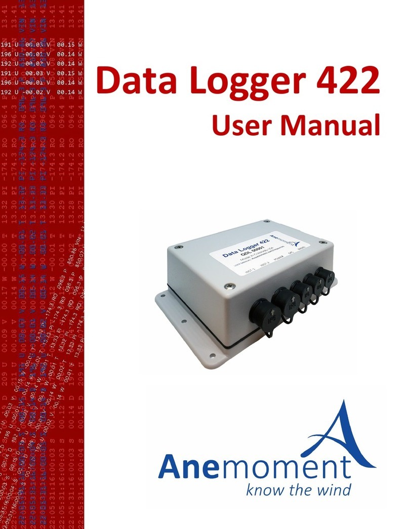 Anemoment Data Logger 422 user manual