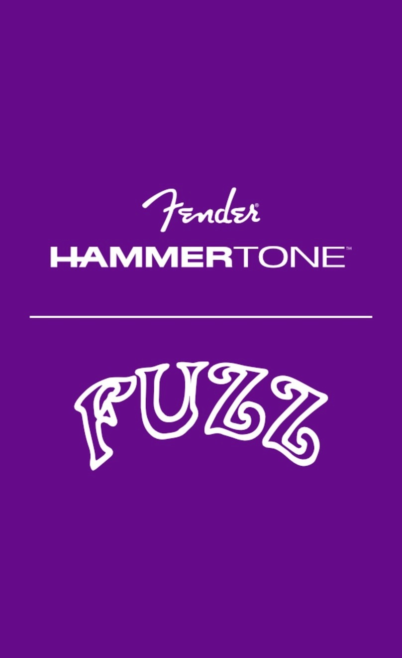 Fender HAMMERTONE FUZZ manual