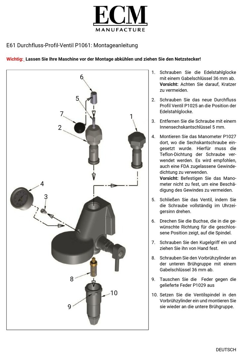 ECM Manufacture P1061 Assembly instructions