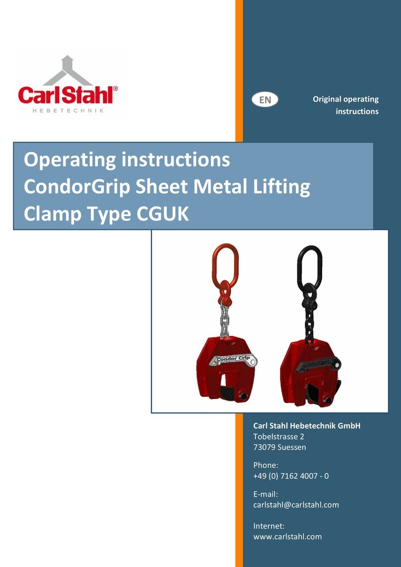 CarlStahl CondorGrip CGUK 1.0 t operating instructions