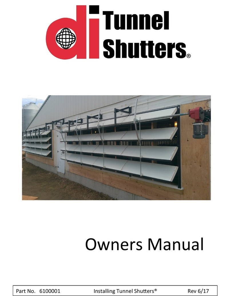 DIVERSIFIED Tunnel Shutters owner's manual