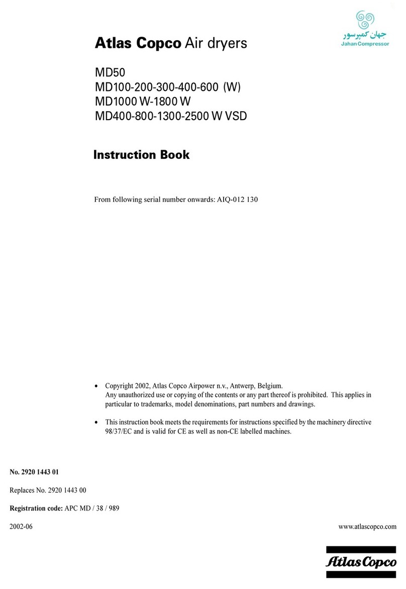 Atlas Copco MD50 User manual