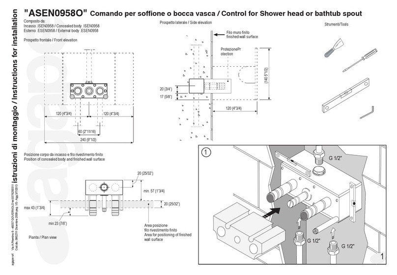 artedomus ASEN0958O Instructions for installation