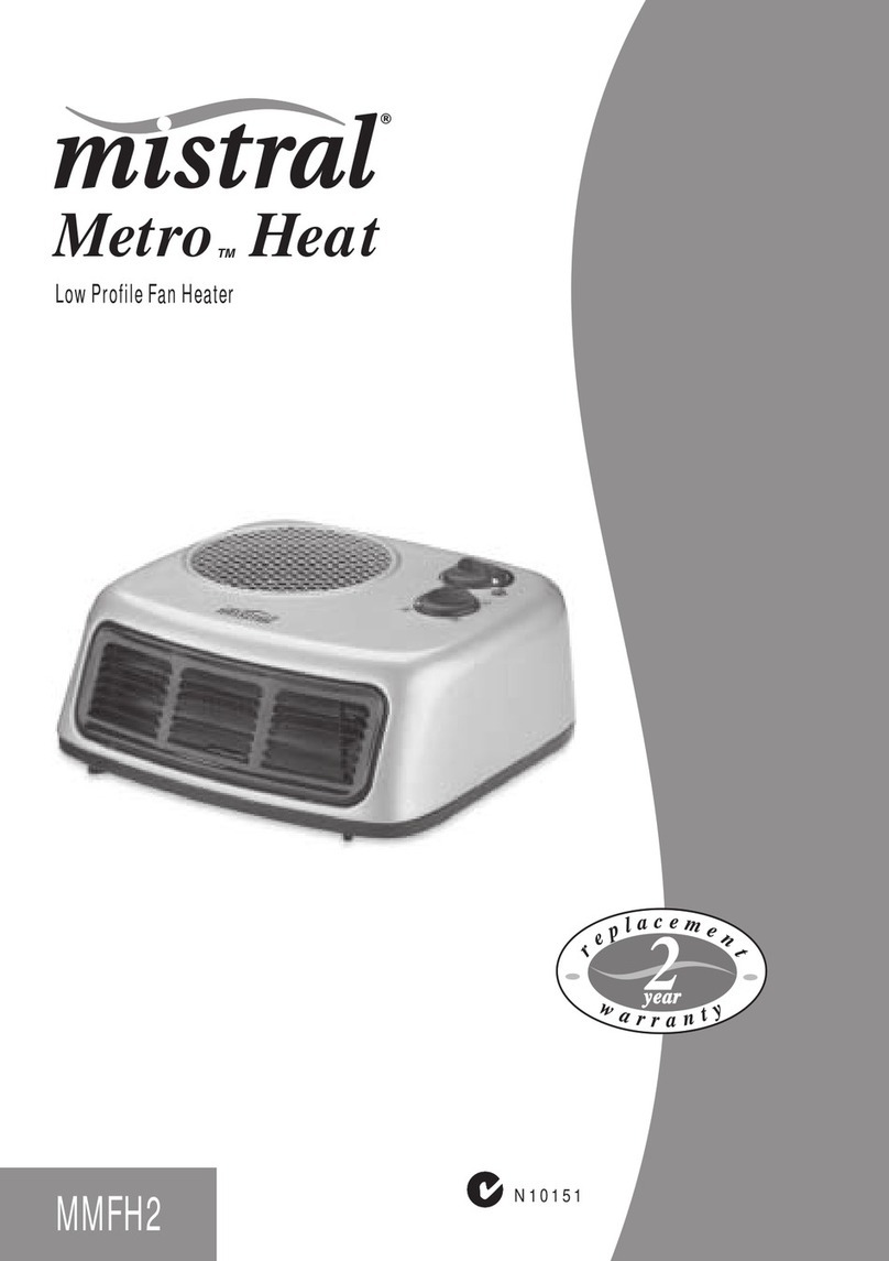 Mistral Metro MMFH2 operating instructions