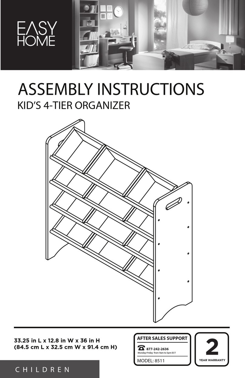 Easy@Home 8511 Assembly instructions Easy@Home 8511 Assembly instructions