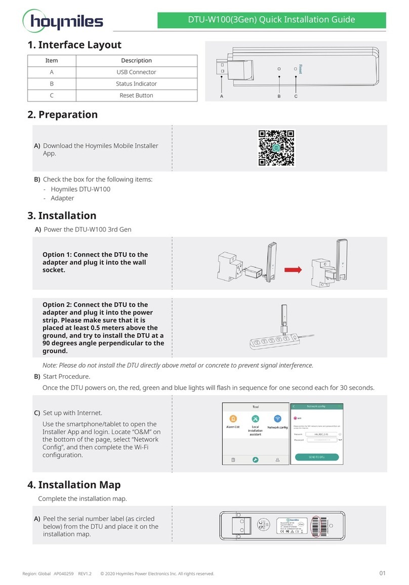Hoymiles DTU-W100(3Gen) User manual