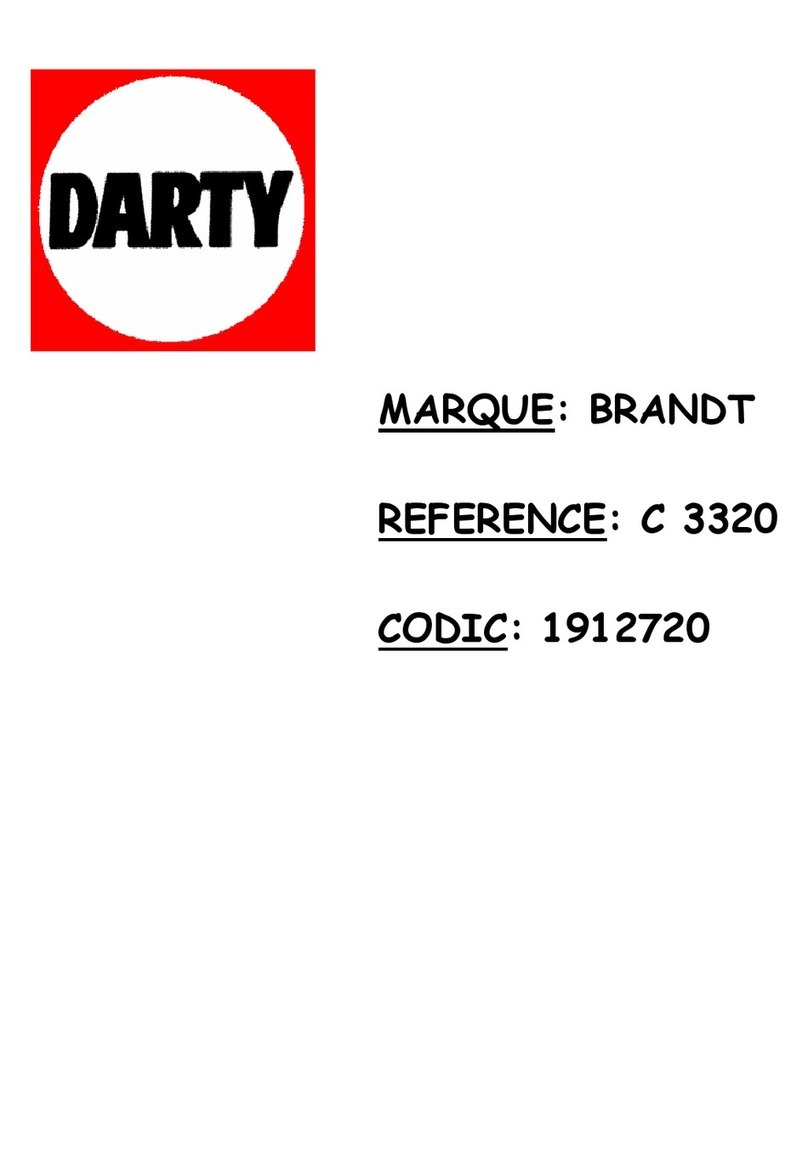 Brandt C 3320 User manual