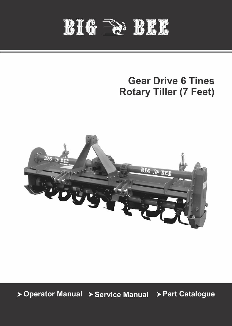 Big Bee Gear Drive 6 Tines Operator's manual