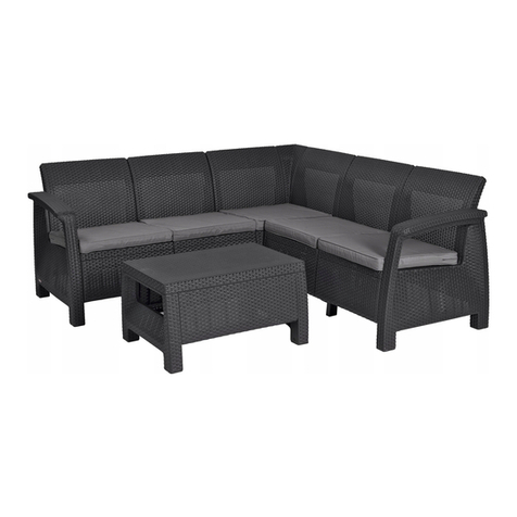 Allibert CURVER CORFU RELAX SET Assembly instructions Allibert CURVER CORFU RELAX SET Assembly instructions