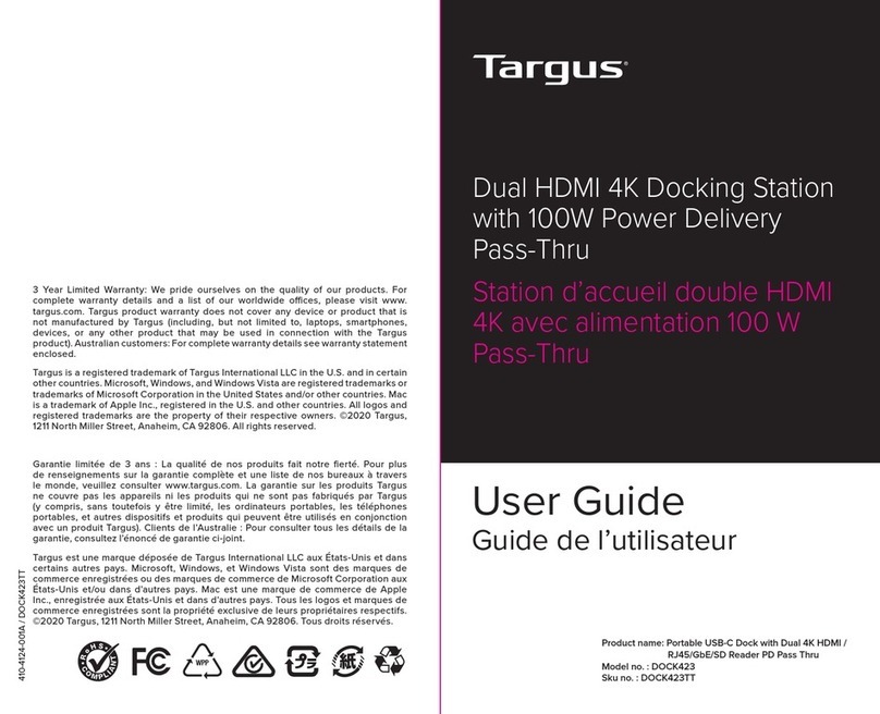 Targus DOCK423 User manual