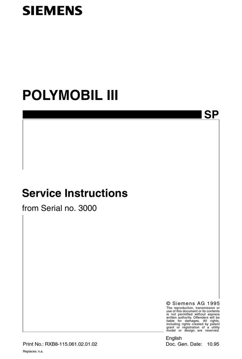 Siemens POLYMOBIL III Operating instructions