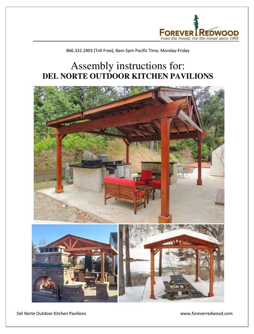 Forever Redwood DEL NORTE Assembly instructions