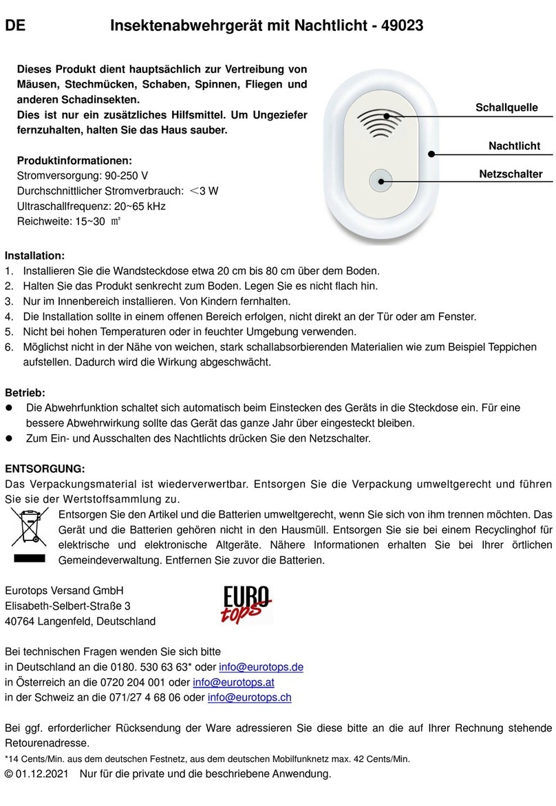 Eurotops 49023 quick start guide