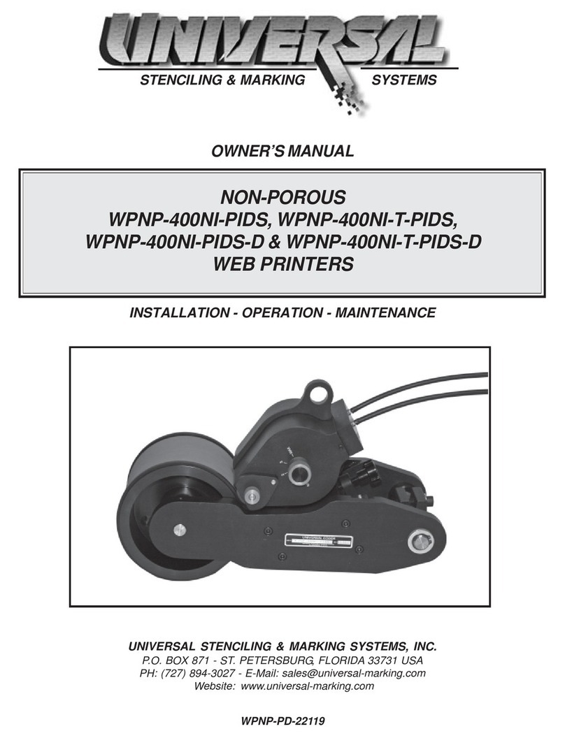Universal WPNP-400NI-PIDS owner's manual