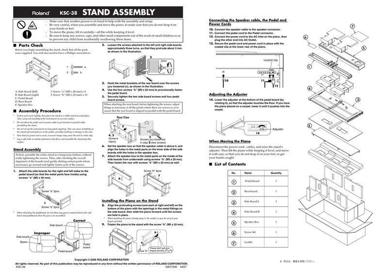 Roland KSC-38 Stand Assembly