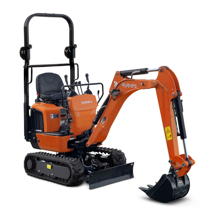 Kubota K008-3 operating instructions