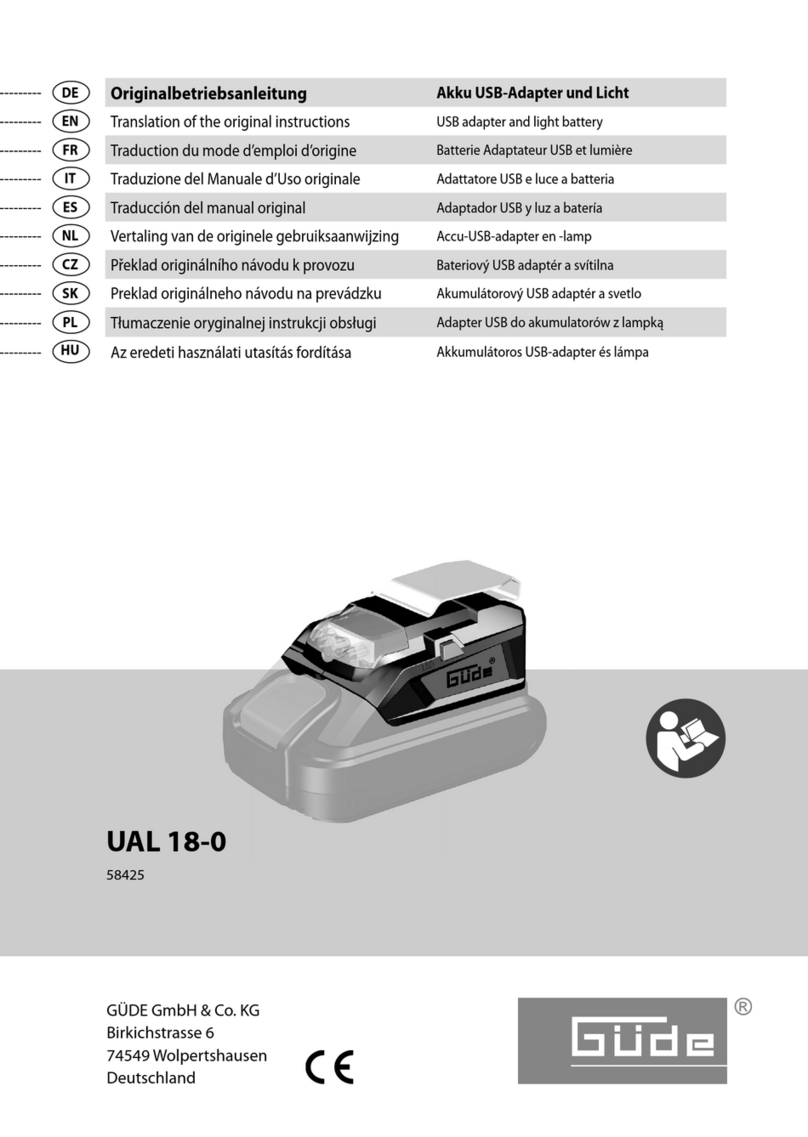 GÜDE UAL 18-0 Translation of the original instructions