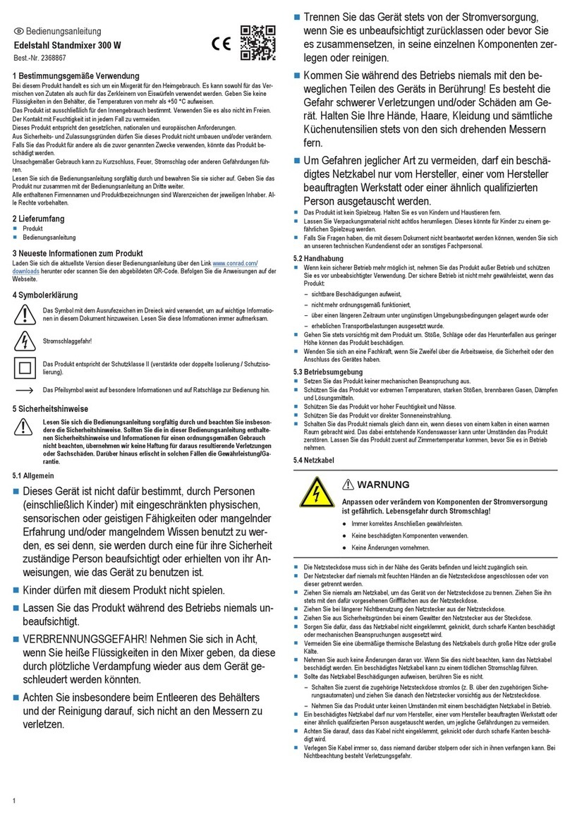 Conrad BL-SS001 operating instructions