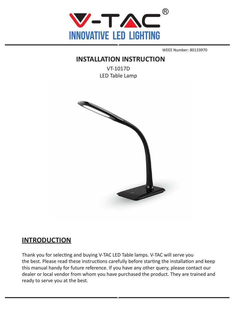 V-TAC VT-1017D Installation instruction