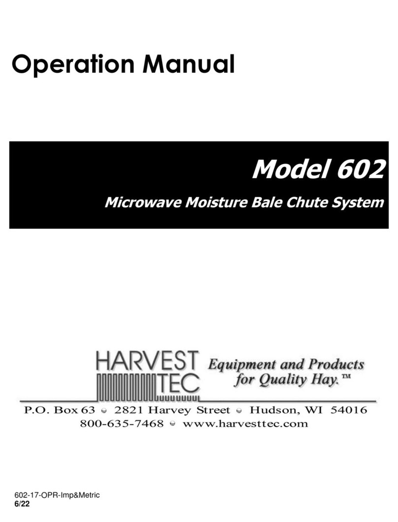 Harvest TEC 602 Operation manual