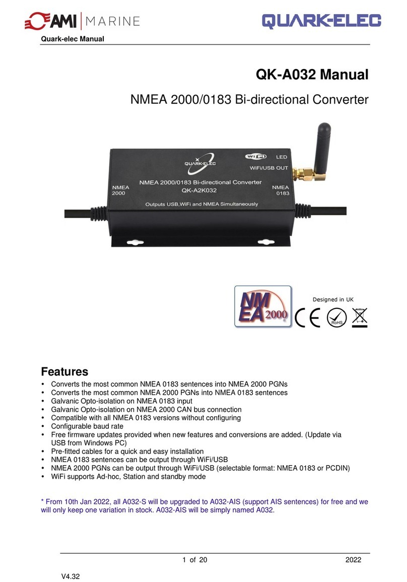 AMI Marine Quark-Elec QK-A032 User manual