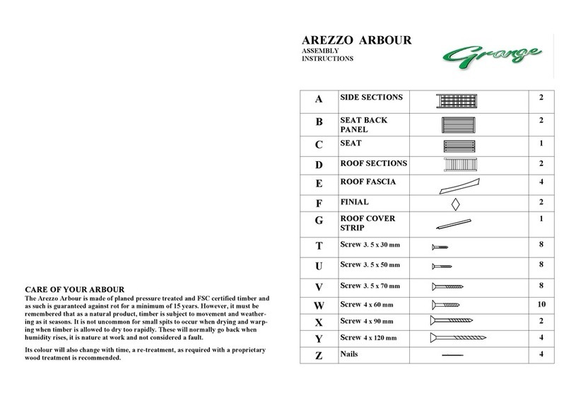 Grange AREZZO ARBOUR User manual