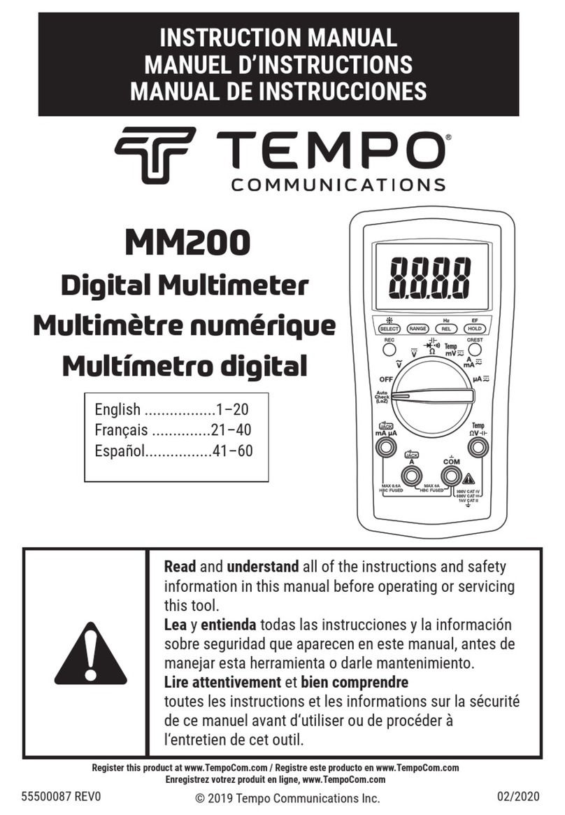 Tempo Communications MM200 instruction manual