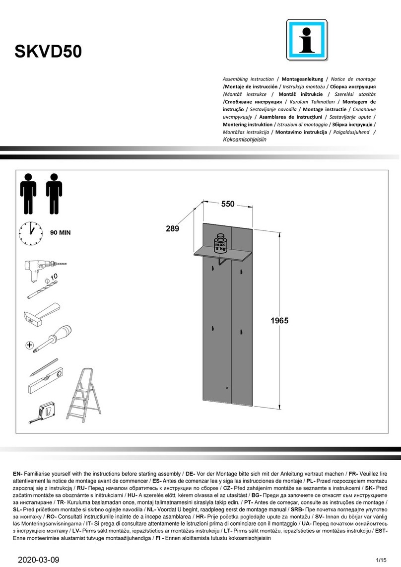 Möbel AS SKVD50 User manual Möbel AS SKVD50 User manual