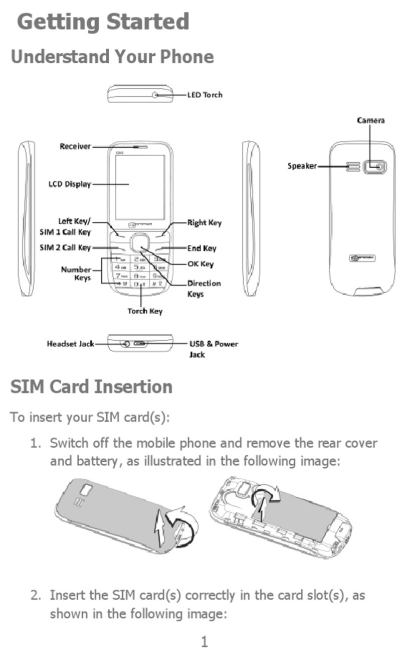 Micromax X243 User manual