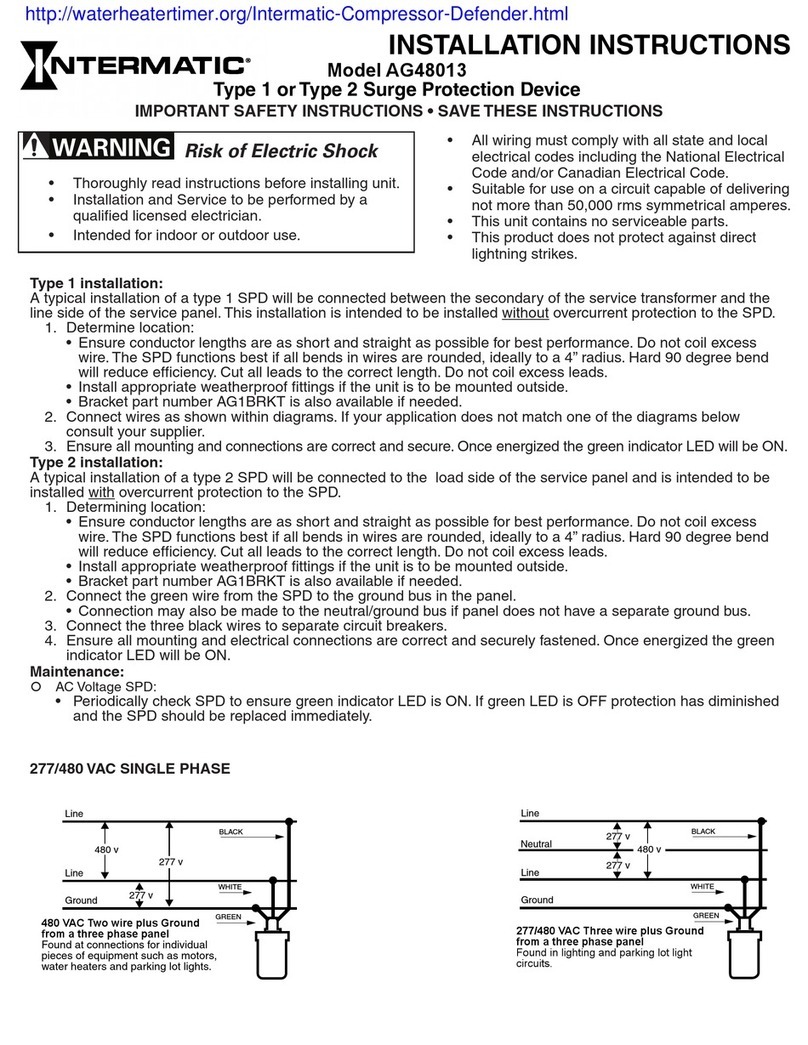 Intermatic AG48013 installation instructions