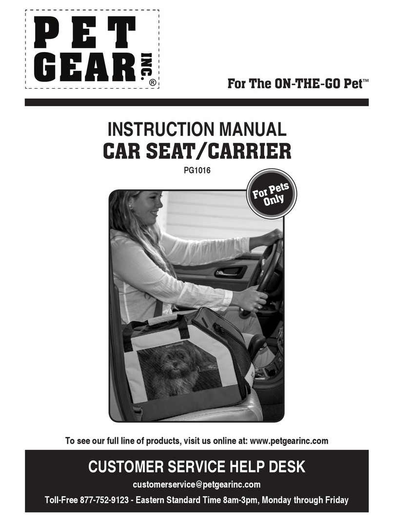Pet Gear PG1016 User manual Pet Gear PG1016 User manual