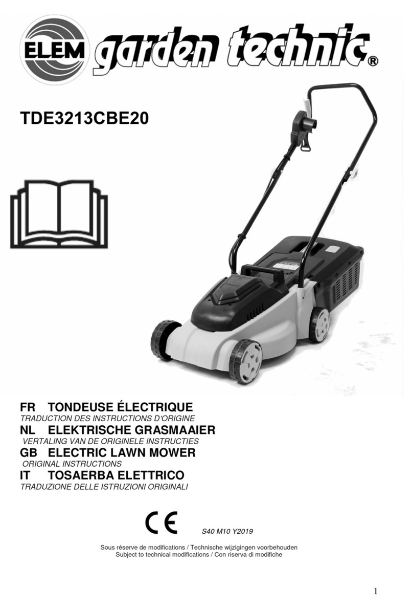 Elem Garden Technic TDE3213CBE20 Original instructions