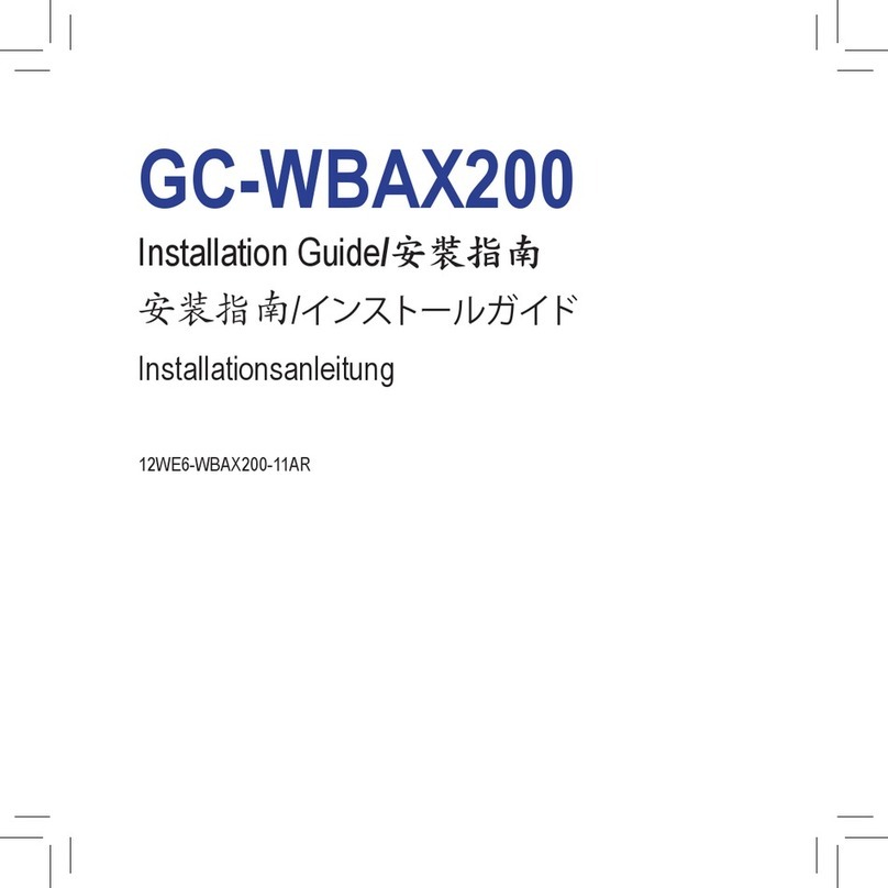 GIGA-BYTE TECHNOLOGY GC-WBAX200 installation guide