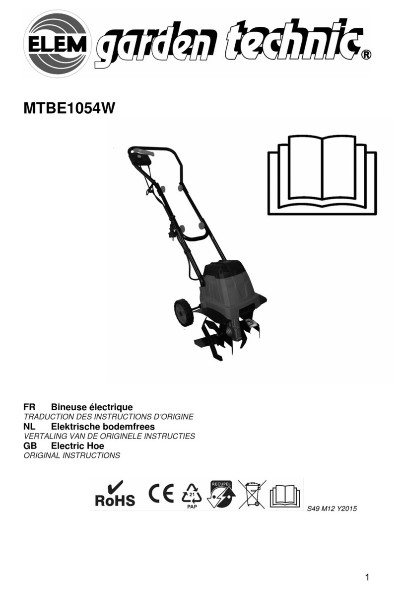 Elem Garden Technic MTBE1054W User manual