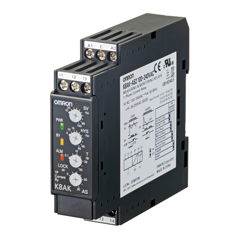 Omron K8AK-AS1 24VAC/DC User manual Omron K8AK-AS1 24VAC/DC User manual