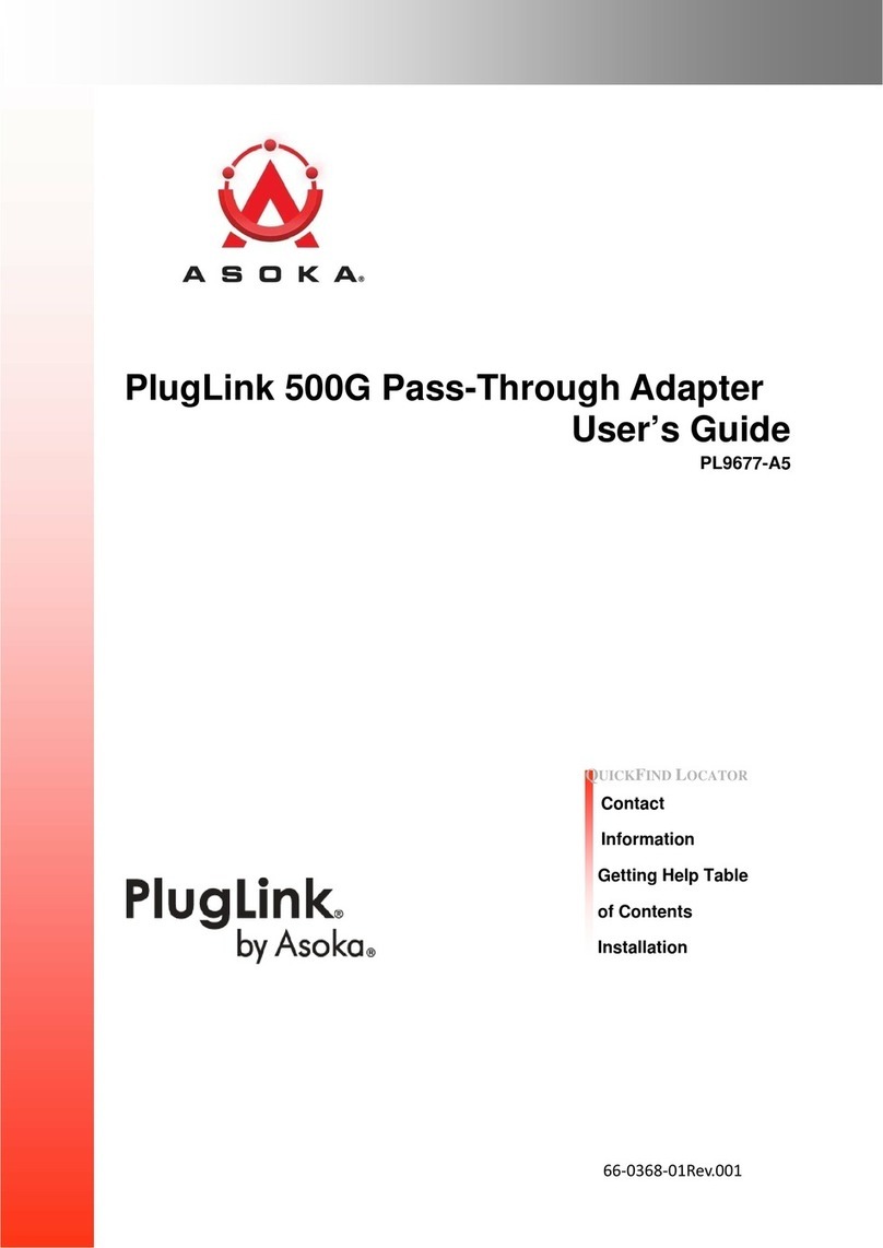 Asoka PlugLink 500G User manual Asoka PlugLink 500G User manual