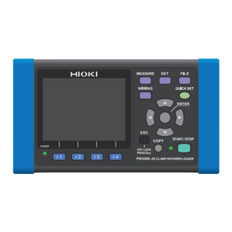 Hioki PW3365 User manual Hioki PW3365 User manual