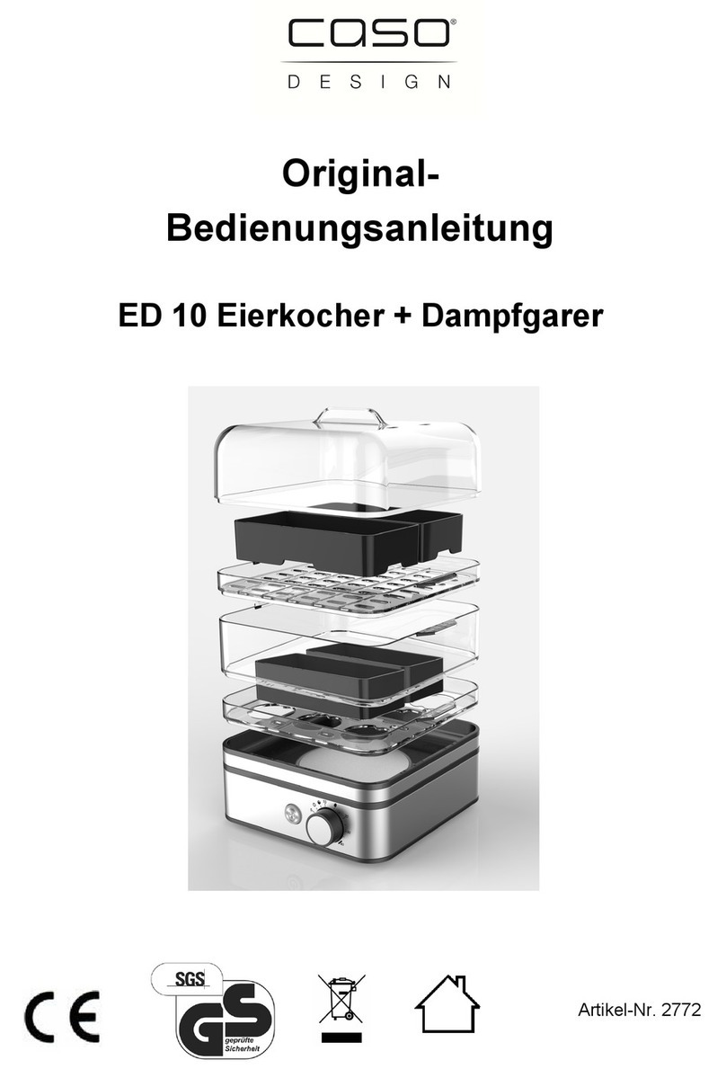 CASO DESIGN ED10 User manual